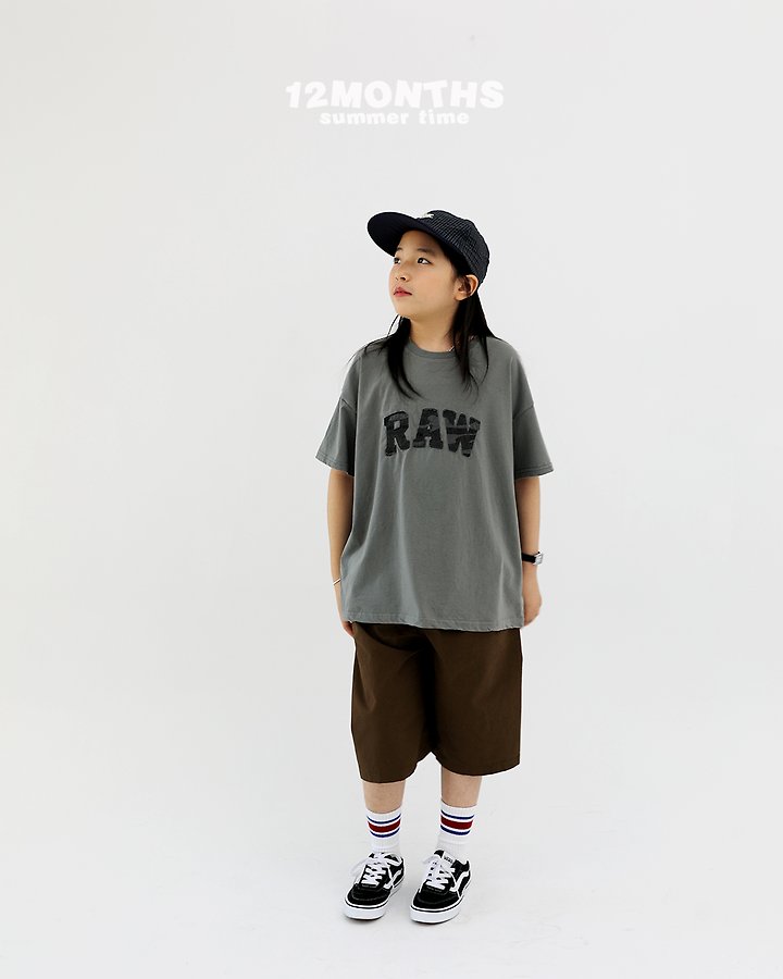 12 Month - Korean Children Fashion - #minifashionista - Raw Tee (Junior) - 3