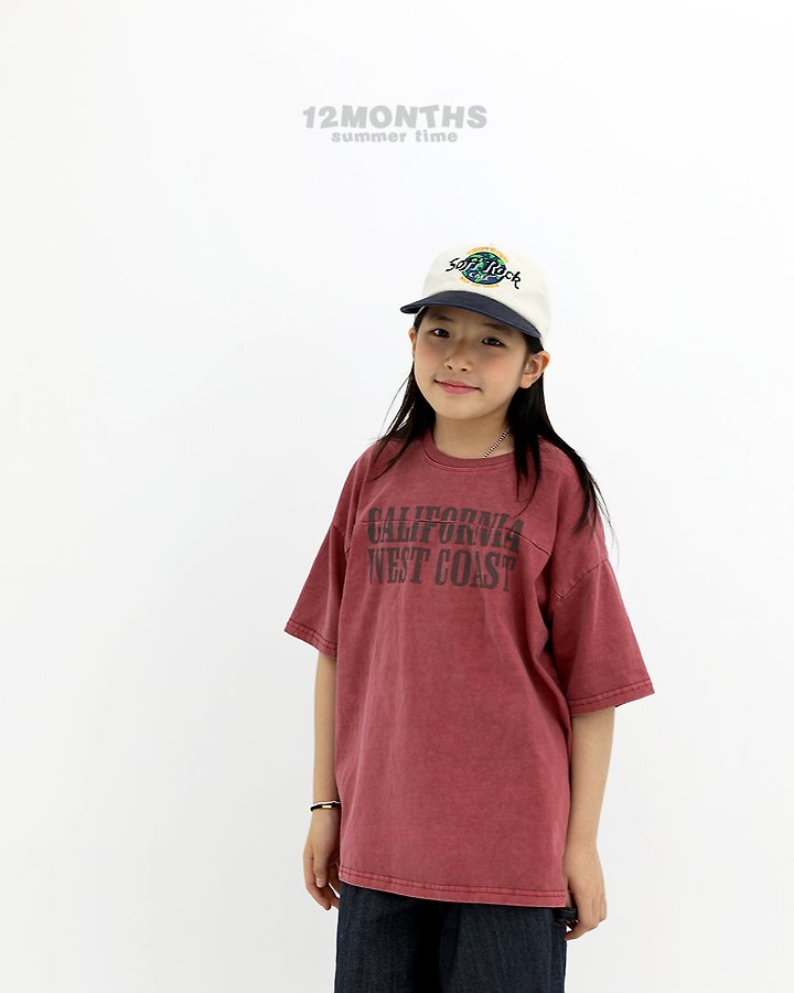 12 Month - Korean Children Fashion - #stylishchildhood - Cali Cut Pigment Tee (Kids) - 12