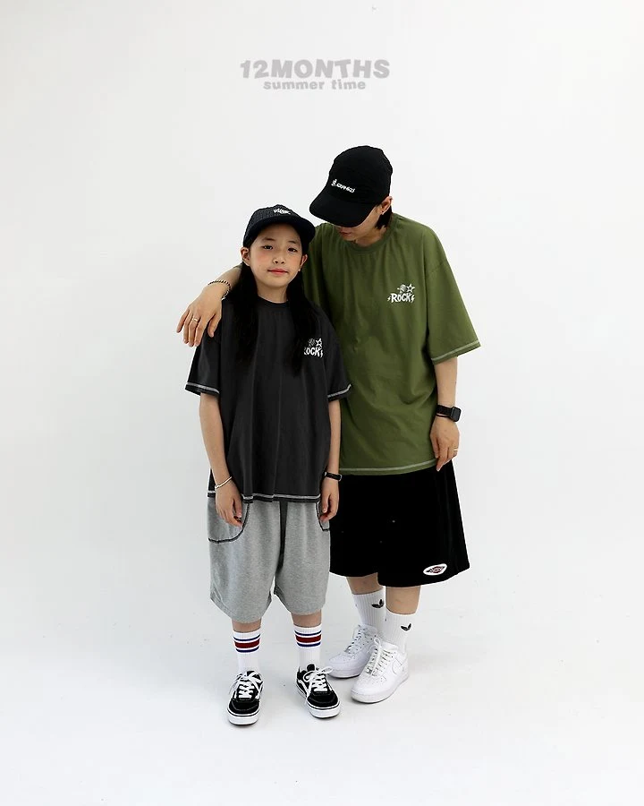 12 Month - Korean Women Fashion - #momslook - Thunder Rock Tee (with Mom) - 11