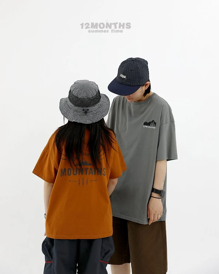 12 Month - Korean Women Fashion - #momslook - Mountain Tee (with Mom) - 12