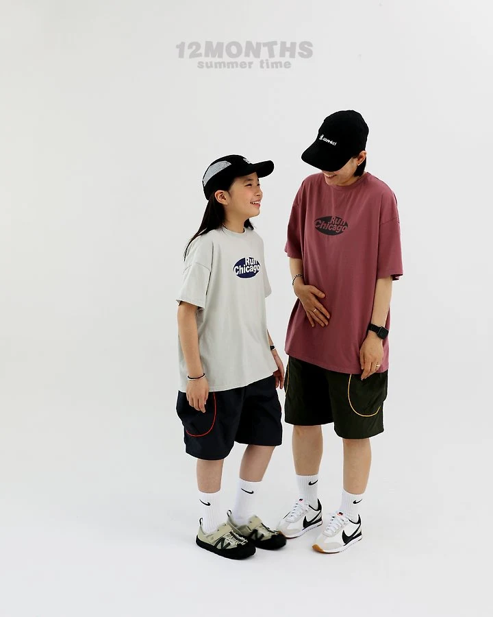12 Month - Korean Women Fashion - #womensfashion - Chicago Tee (with Mom) - 4