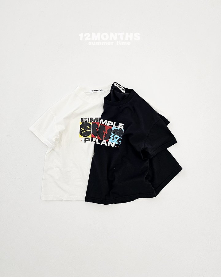 12 Month - Korean Women Fashion - #restrostyle - Simple Plan Tee (with Mom)