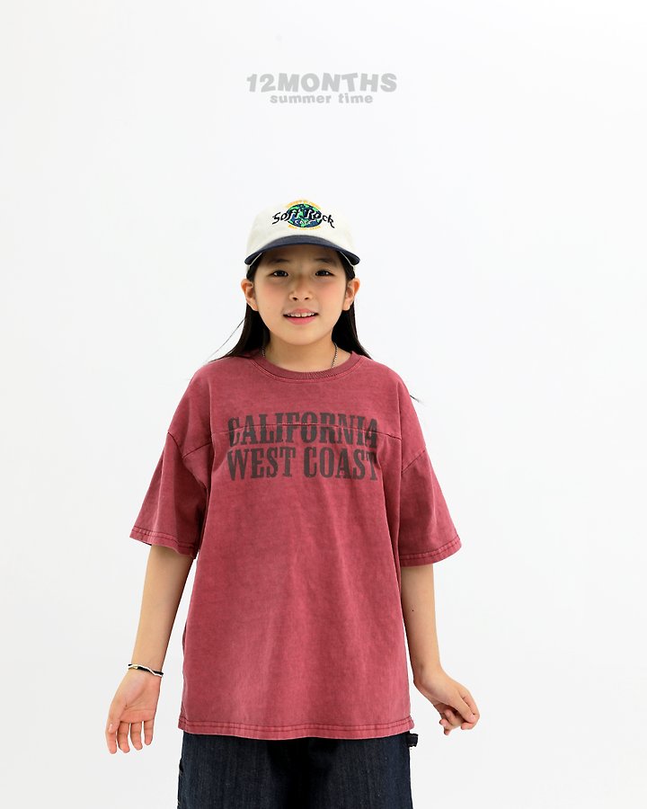 12 Month - Korean Women Fashion - #shopsmall - Cali Cut Pigment Tee (with Mom) - 3