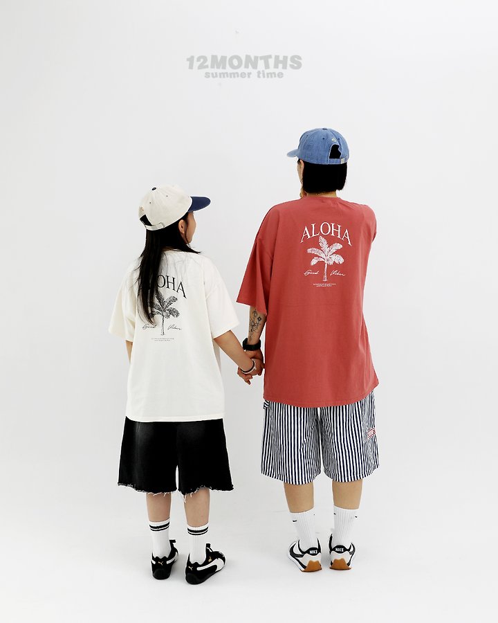 12 Month - Korean Women Fashion - #womensfashion - Aloha Tee (with Mom) - 4