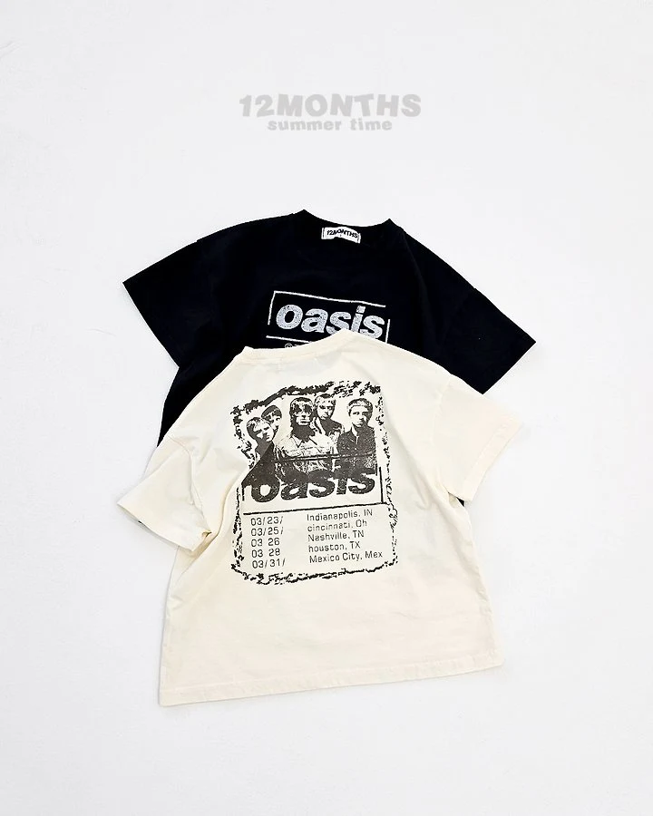 12 Month - Korean Women Fashion - #vintagekidsstyle - Oasis Tee (with Mom)