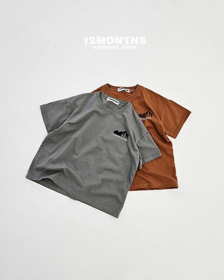 12 Month - Korean Women Fashion - #womensfashion - Mountain Tee (with Mom)