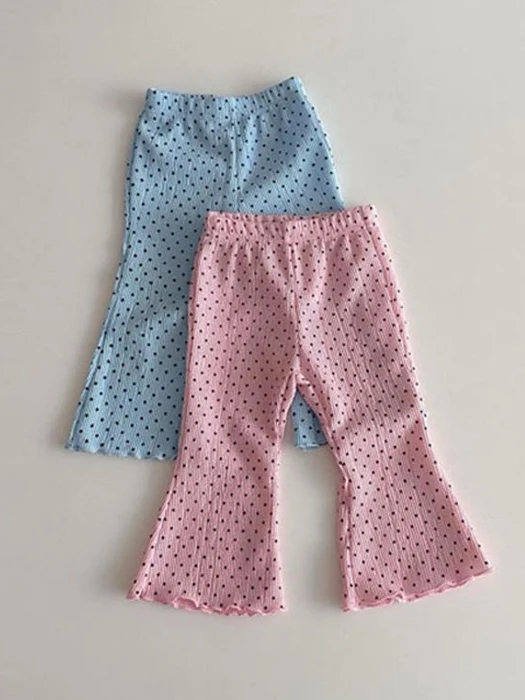 Dot Bootcut Pants