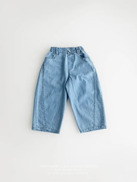 Denim Barrel Pants