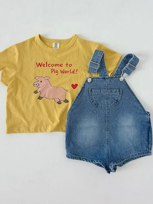 Denim Overalls