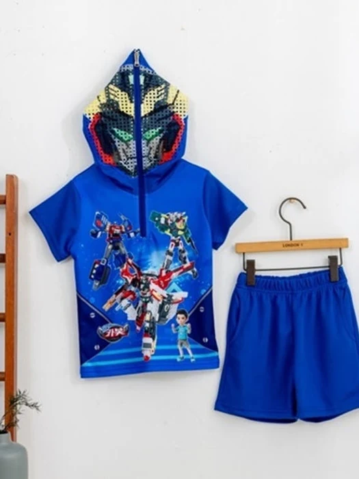 Robot Mask Zip-up Tee Robot Mask Zip-up Tee