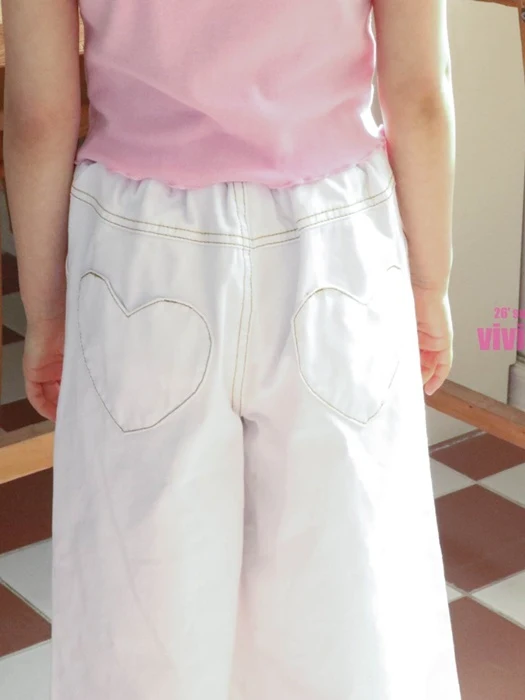 Dana Heart Pants (White) Dana Heart Pants (White)