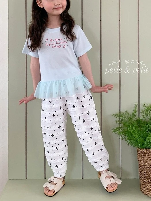Berry Sheer Frill Tee Berry Sheer Frill Tee