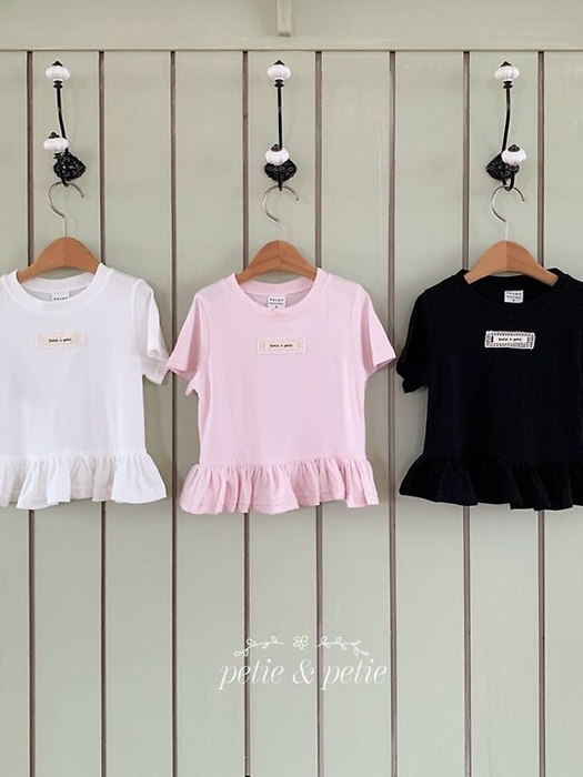 Joy Plain Frill Tee Joy Plain Frill Tee