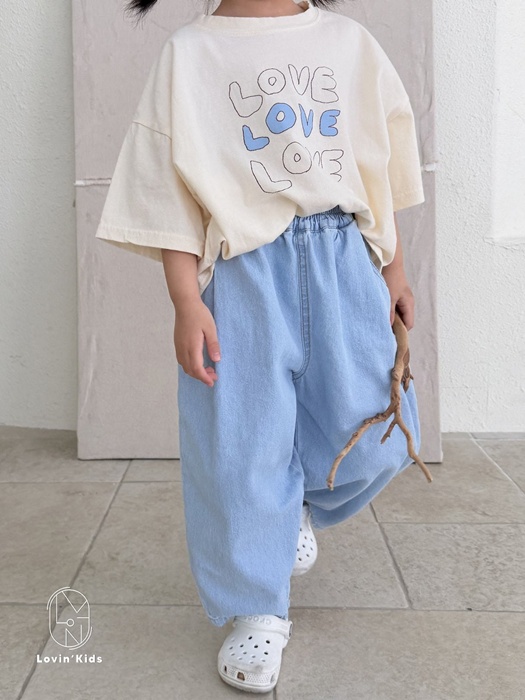 Pleated Denim Pants Pleated Denim Pants