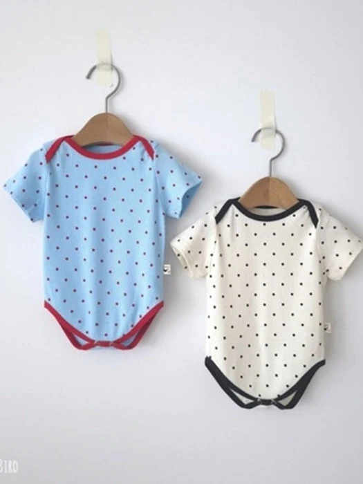 Modal Dot Short Sleeve Bodysuit