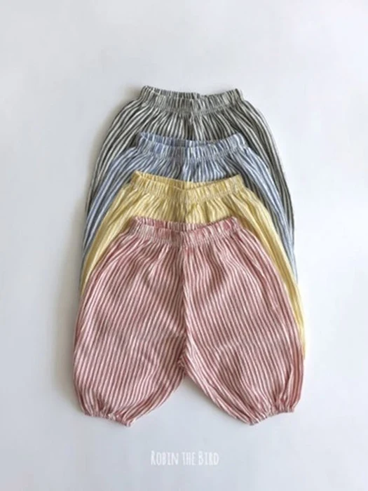 Stripe Sausage Pleated Pants Stripe Sausage Pleated Pants