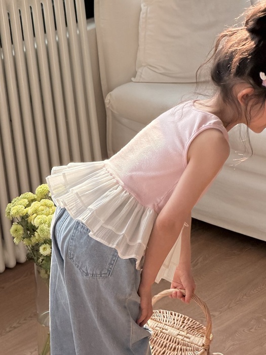 Frilly Ribbon Sleeveless Frilly Ribbon Sleeveless