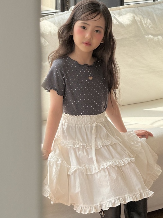 Dot Heart Punching Tee Dot Heart Punching Tee