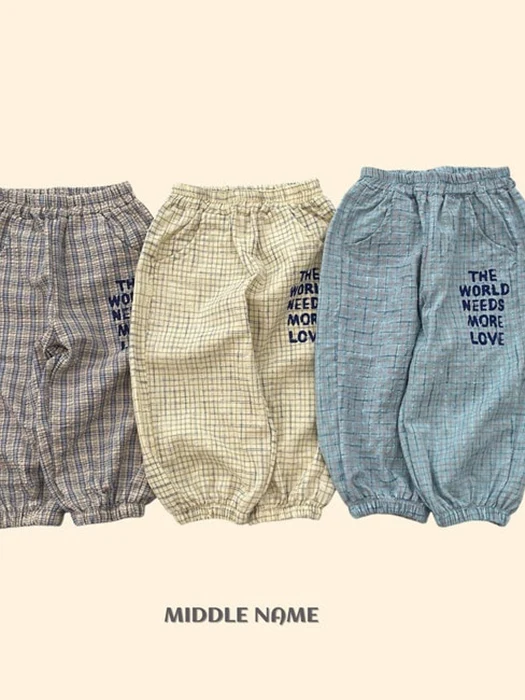 Check Jogger Pants Check Jogger Pants