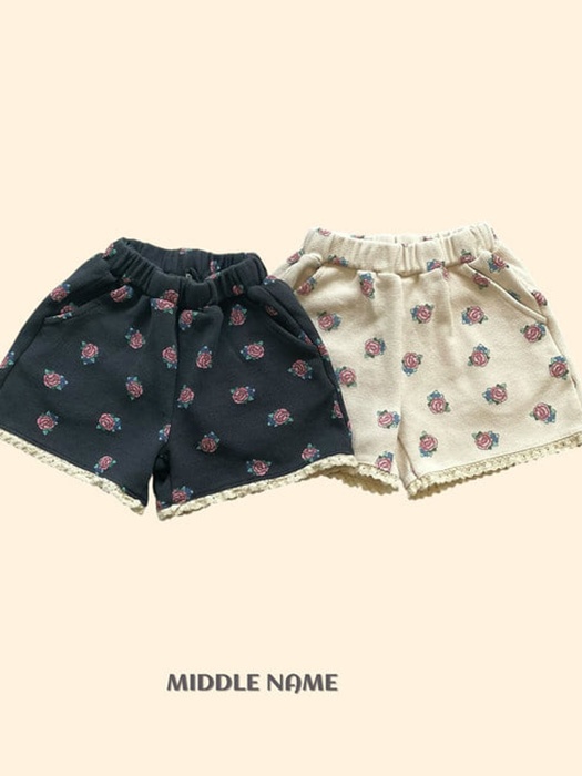 Vintage Flower Waffle Pants