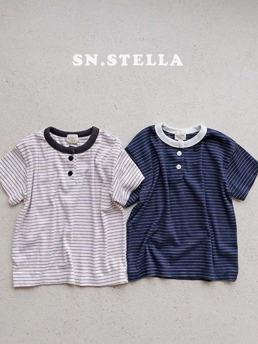 Rib Button Tee