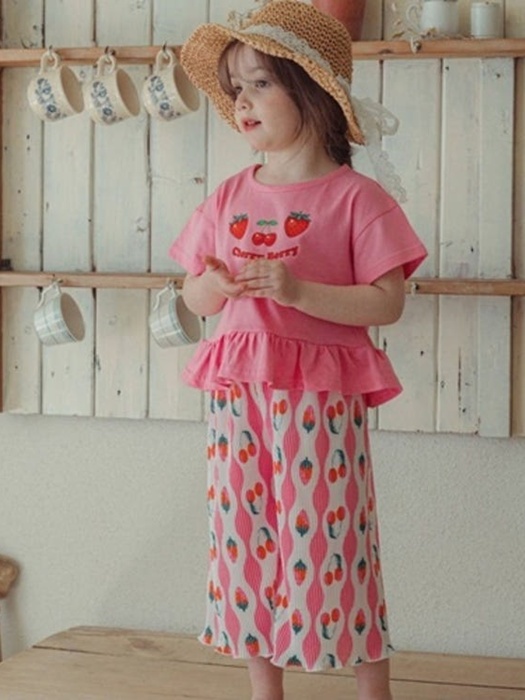 Strawberry Shirring Pants Strawberry Shirring Pants