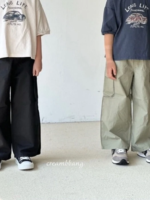 Cotton Cargo Wide Pants Cotton Cargo Wide Pants