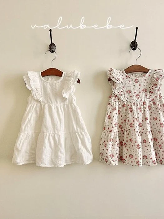 Rosy Wing Frill One-piece