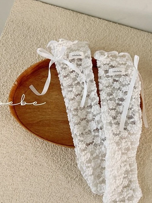 Butterfly Lace Rolled Socks