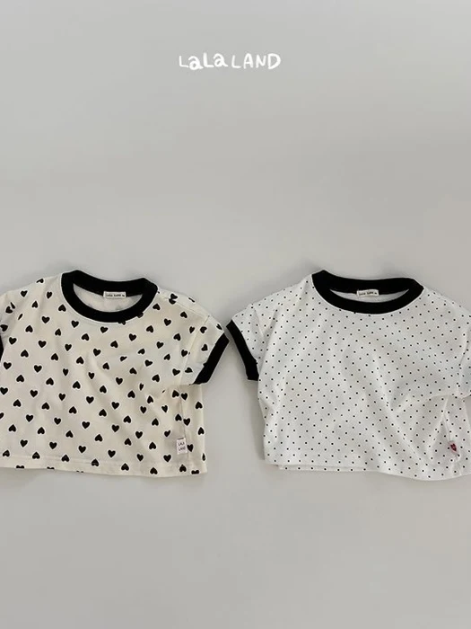 Bebe Heart Dot Tee Bebe Heart Dot Tee