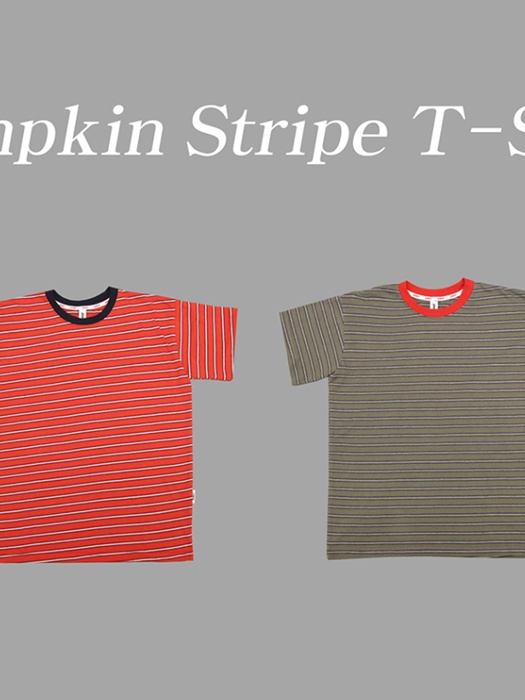 Pumpkin Stripe Tee