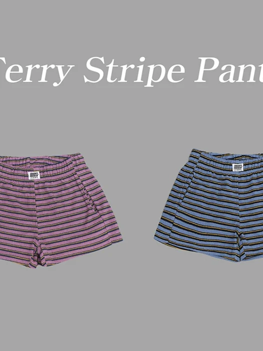 Terry Stripe Shorts