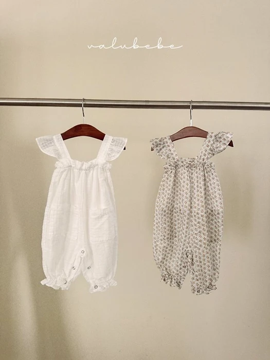 Frill Wing Suspender Suit