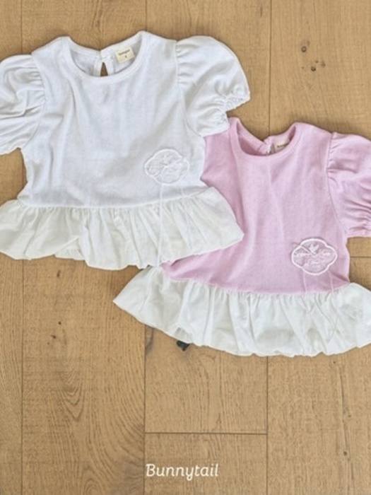 Eyelet Balloon Tee