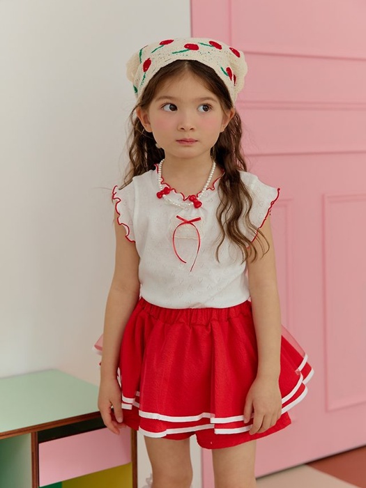 Eyelet Ribbed Tee