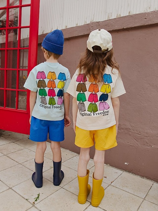 Color Pants Tee Color Pants Tee