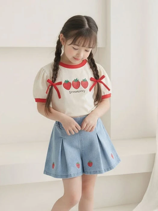 Strawberry Tee (Ivory)