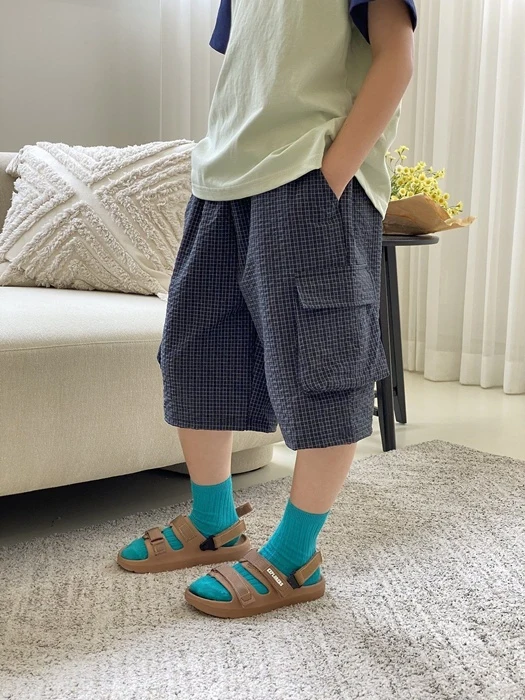 Berry Check Cargo Pants Berry Check Cargo Pants