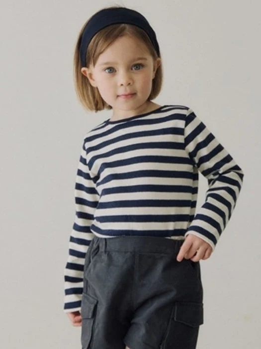 Cotton Rib Stripe Tee