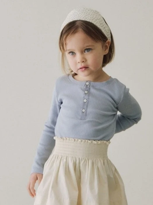 Rib Button Tee