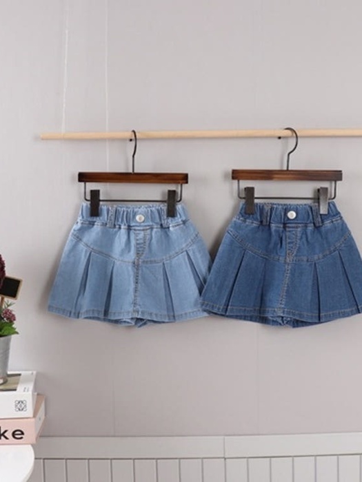 Denim Span Skort