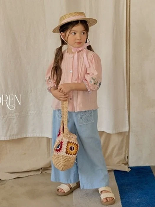 Mare Lace Linen Denim Pants Mare Lace Linen Denim Pants