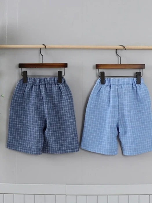Slub Check Pants