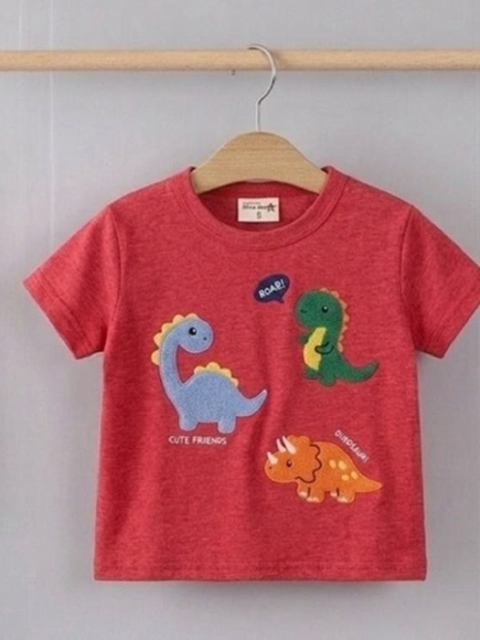 Embroidery Dino Tee Embroidery Dino Tee