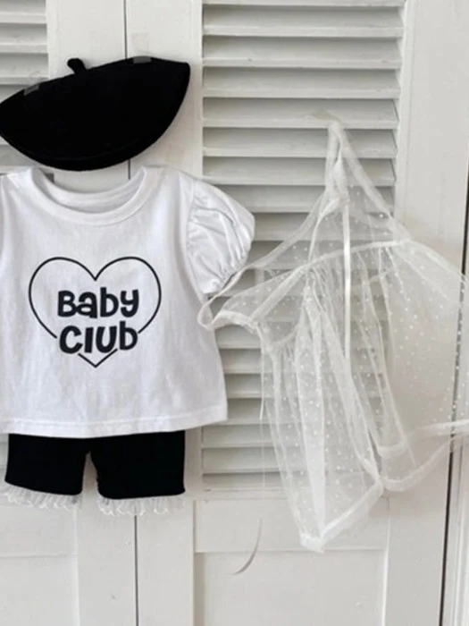 Dot Tulle Layered One-piece