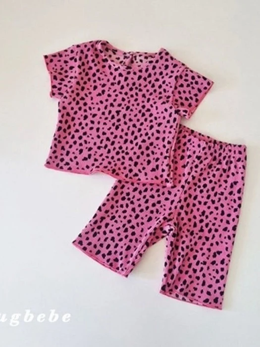 Leopard Pleats Set