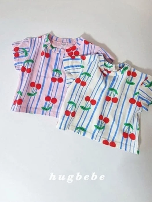 Cherry Stripe Tee