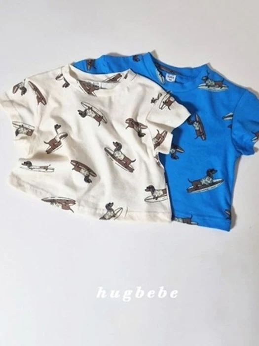 Surfing Dachshund Tee