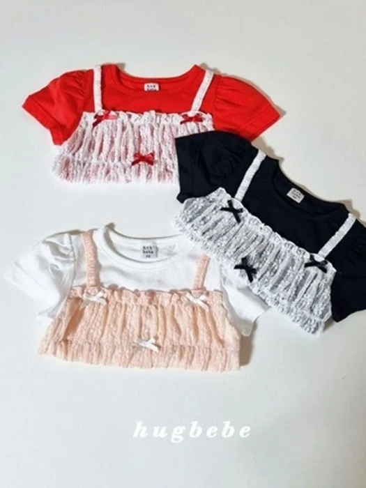 Mini Ribbon Bustier Tee