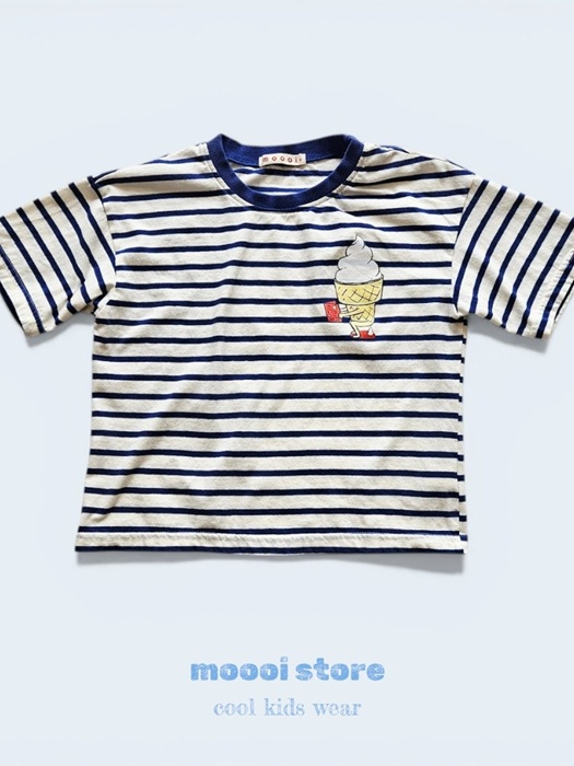 Ice Cream Striped Tee